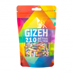 Gizeh Active Filter Rainbow Aktivkohlefilter 6mm 210 Stk.