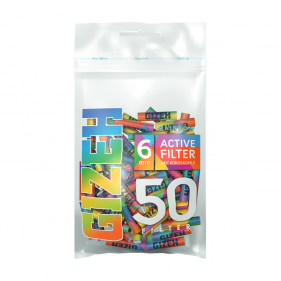 Gizeh Active Filter Rainbow Aktivkohlefilter 6mm 50 Stk.