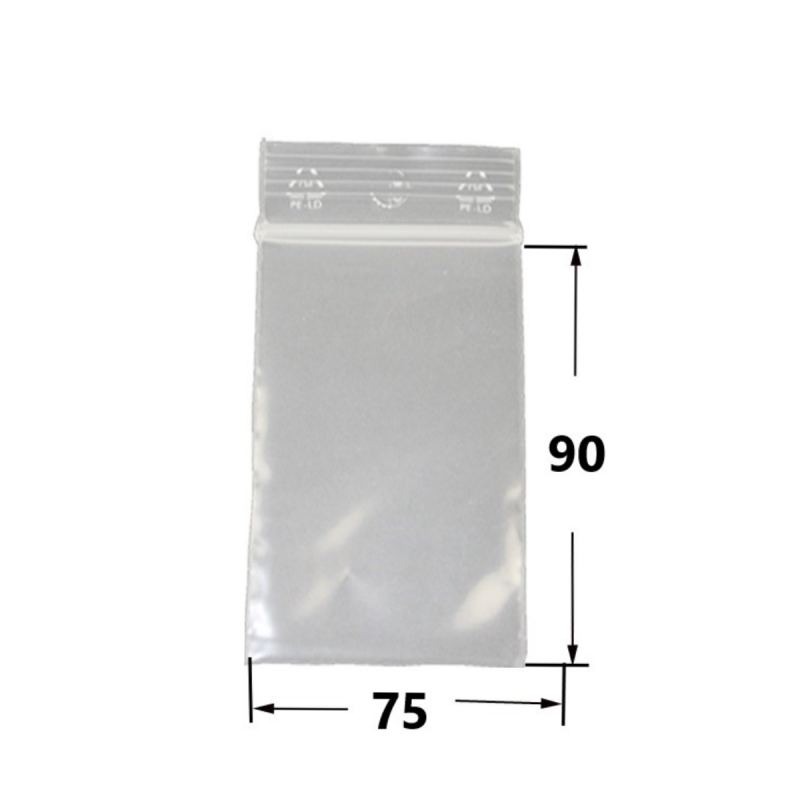 Zip-Beutel 75x90mm