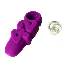 '420' Silikonpfeife Lila