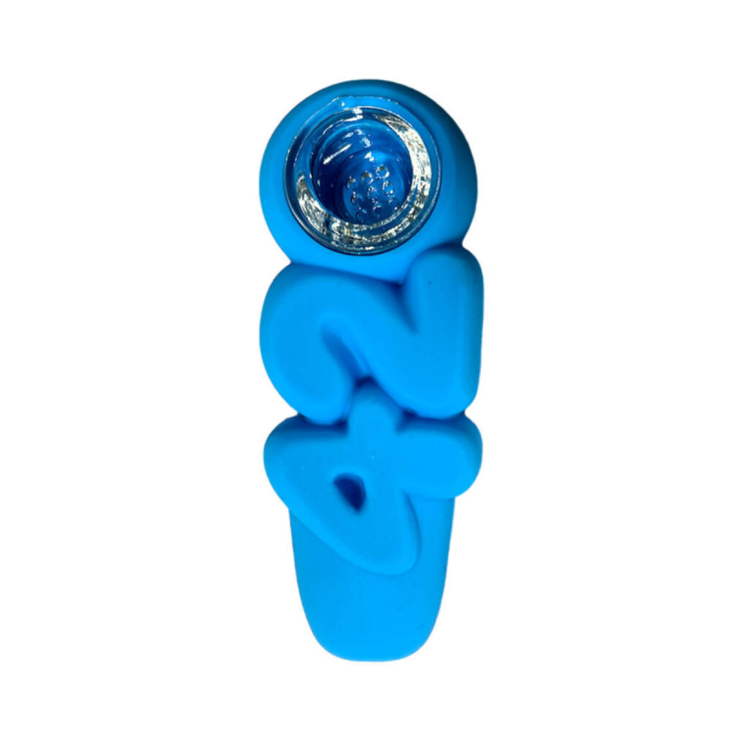 '420' Silikonpfeife Blau