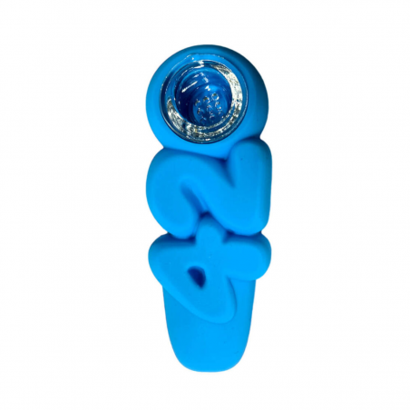 '420' Silikonpfeife Blau