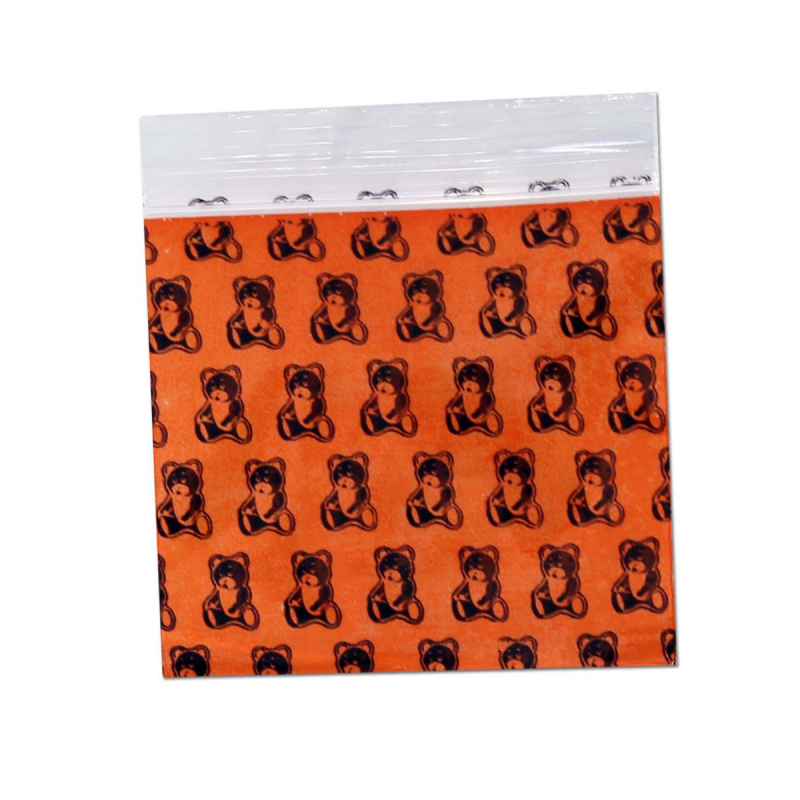 Zip-Beutel mit Teddybäraufdruck 50x50mm