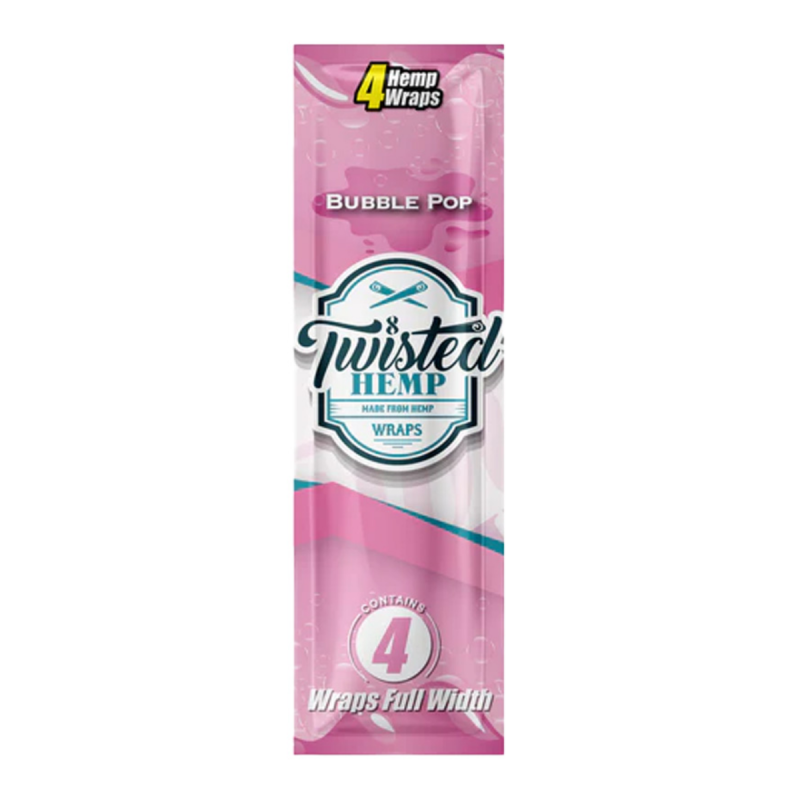 Twisted Hemp Bubble Pop Hemp Wraps 4 Stk.