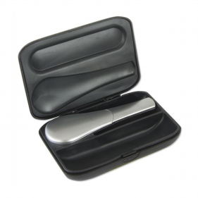 Metallpfeife mit Schiebedeckel Silber