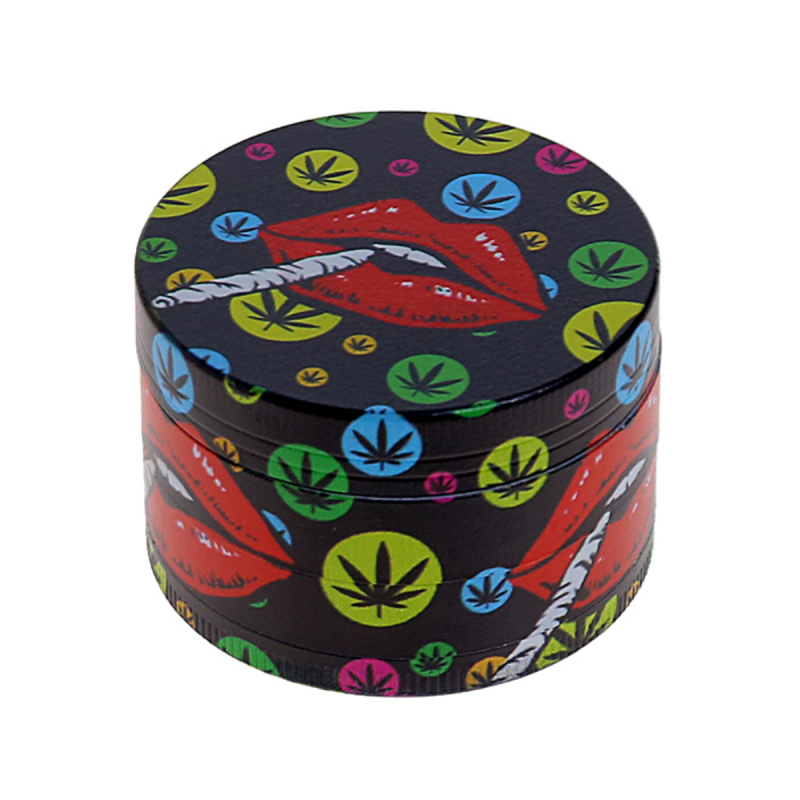 'Lips' Aluminium Grinder 4-teilig Schwarz