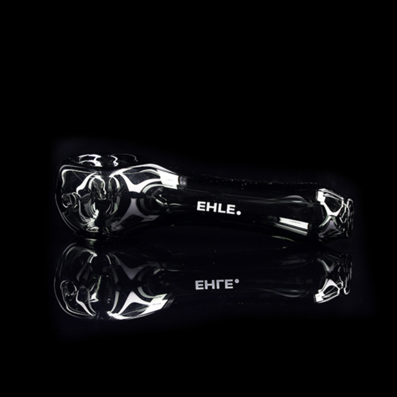 EHLE 'Spoon Pipe' Glaspfeife Rauch-Grau