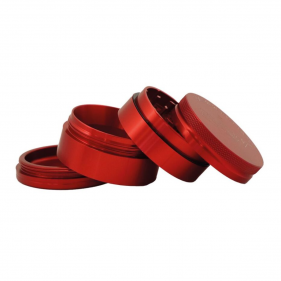 RAW x HammerCraft Medium Aluminium Grinder 4-teilig Rot
