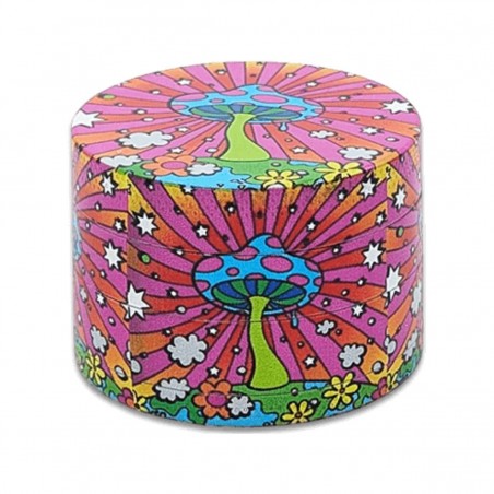 'Psychedelic Mushroom' Aluminium Grinder 4-teilig