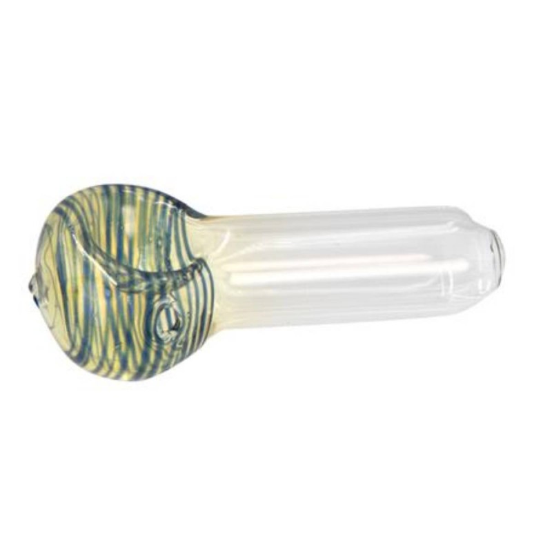 'Skinny Big Head' Farbverändernde Glaspfeife