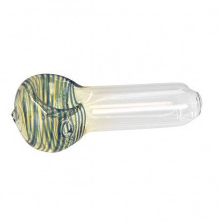 'Skinny Big Head' Farbverändernde Glaspfeife