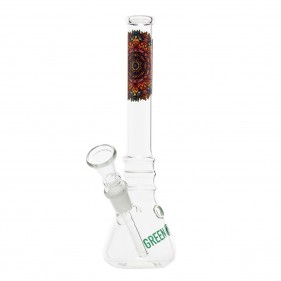 Greenline 'Mandala' Borosilikatglas Bong