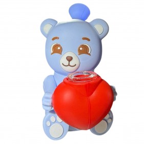 'Carebear' Silikonbong Blau