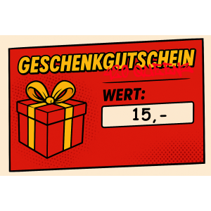 15€ Geschenkgutschein