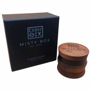 Misty Box Premium Holz-/Aluminium Grinder 4-teilig