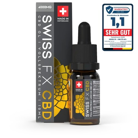 SWISS FX Vollspektrum CBD Öl 10ml 40%