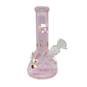 Hello Kitty Borosilikatglas Bong Pink