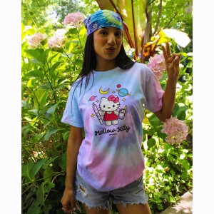 Mellow Kitty Tie Dye T-Shirt