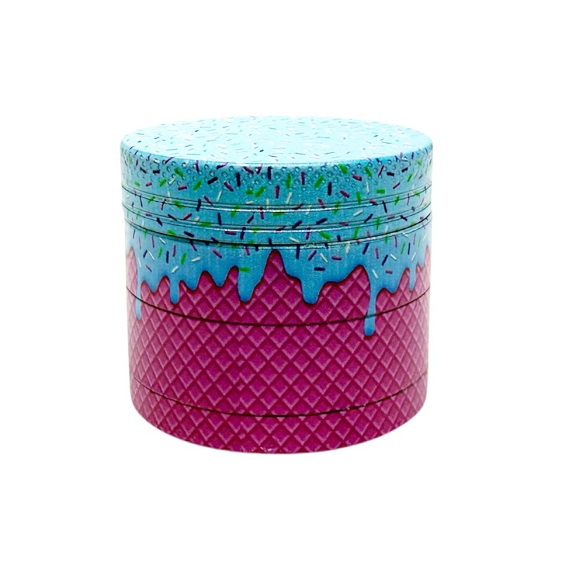 Grindie Go Mini Aluminium Grinder Blau/Pink