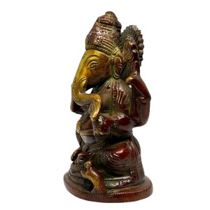 Ganesha Messing Statue 13cm - Online Bestellen - 420 Queenz