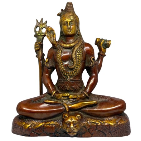 Shiva Messing Statue 20cm - Online Bestellen - 420 Queenz