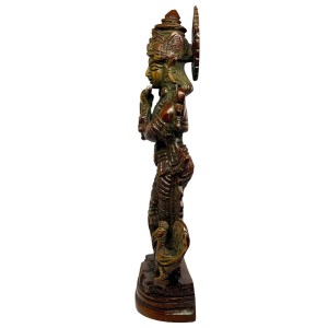 Krishna Messing Statue 20cm - Online Bestellen - 420 Queenz