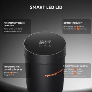 Spider Farmer Smart Jar Vakuum Dose mit smartem Deckel