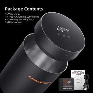 Spider Farmer Smart Jar Vakuum Dose mit smartem Deckel