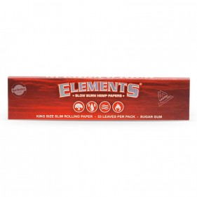 Elements RED Hemp King Size Slim Longpapers