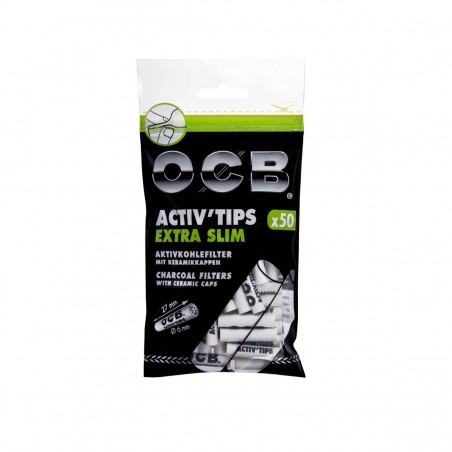OCB Activ Tips Extra Slim 6mm 50 Stk.