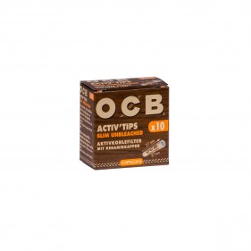 OCB Activ Tips Virgin Aktivkohlefilter 7mm 10 Stk.