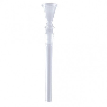 Glas Chillum Einsatz mit Trichterkopf 90mm NS14