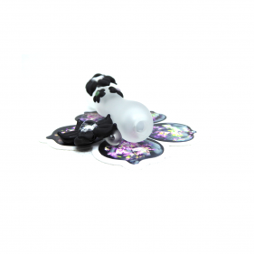 Mars Glassworks One-Hitter + Anhänger Set Schwarz