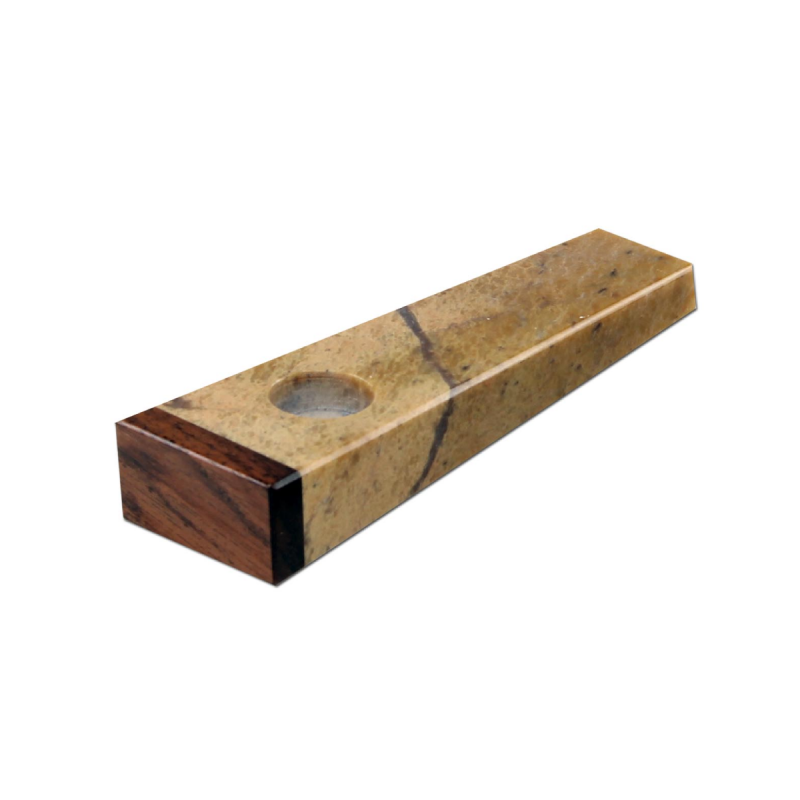 Specksteinpfeife mit Shishamholz 9,1cm