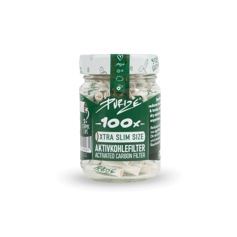 PURIZE XTRA Slim Aktivkohlefilter 5,9mm 100 Stk.