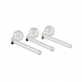 Gebogene Ölpfeife aus Glas