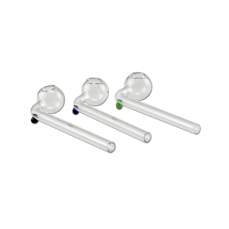 Gebogene Ölpfeife aus Glas