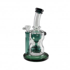 BLAZE Recycle Borosilikatglas Bubbler mit Trichterperkolator