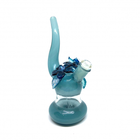 Mars Glassworks 'Blue Flower-Spinner' Dabbing Rig
