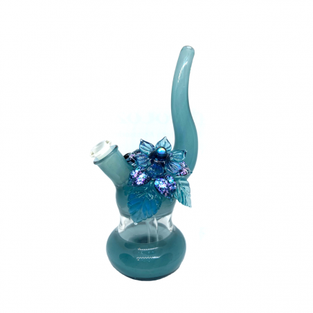 Mars Glassworks 'Blue Flower-Spinner' Dabbing Rig