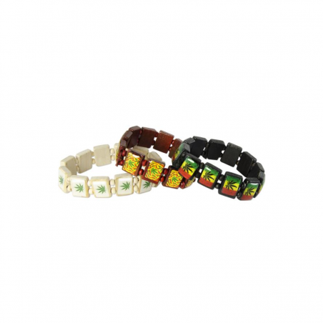 Holz-Armband 'Cannabis'