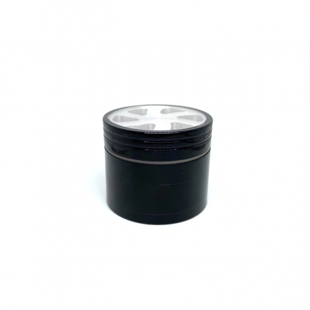 'Clear Top' Aluminium Grinder 4-teilig Schwarz