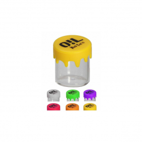 Glasdose Transparent mit Silikondeckel 7ml