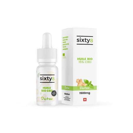 Sixty8 Breitspektrum CBD Öl Detox 10ml 15%