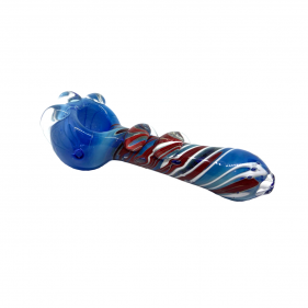 Kolorierte Glaspfeife Blau