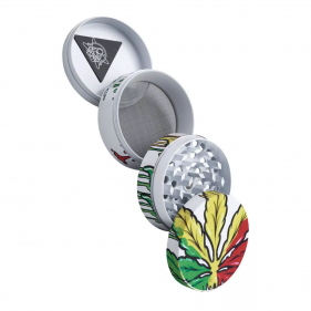 Champ High 'Colorful Leaf' Aluminium Grinder 4-teilig