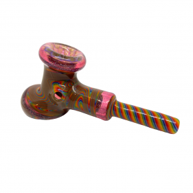 KitKanzGlass Glaspfeife mit Opal Regenbogen