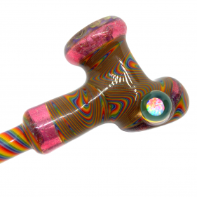 KitKanzGlass Glaspfeife mit Opal Regenbogen