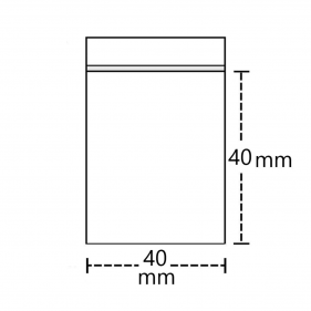 Zip-Beutel 40x40mm