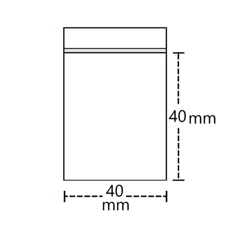 Zip-Beutel 40x40mm